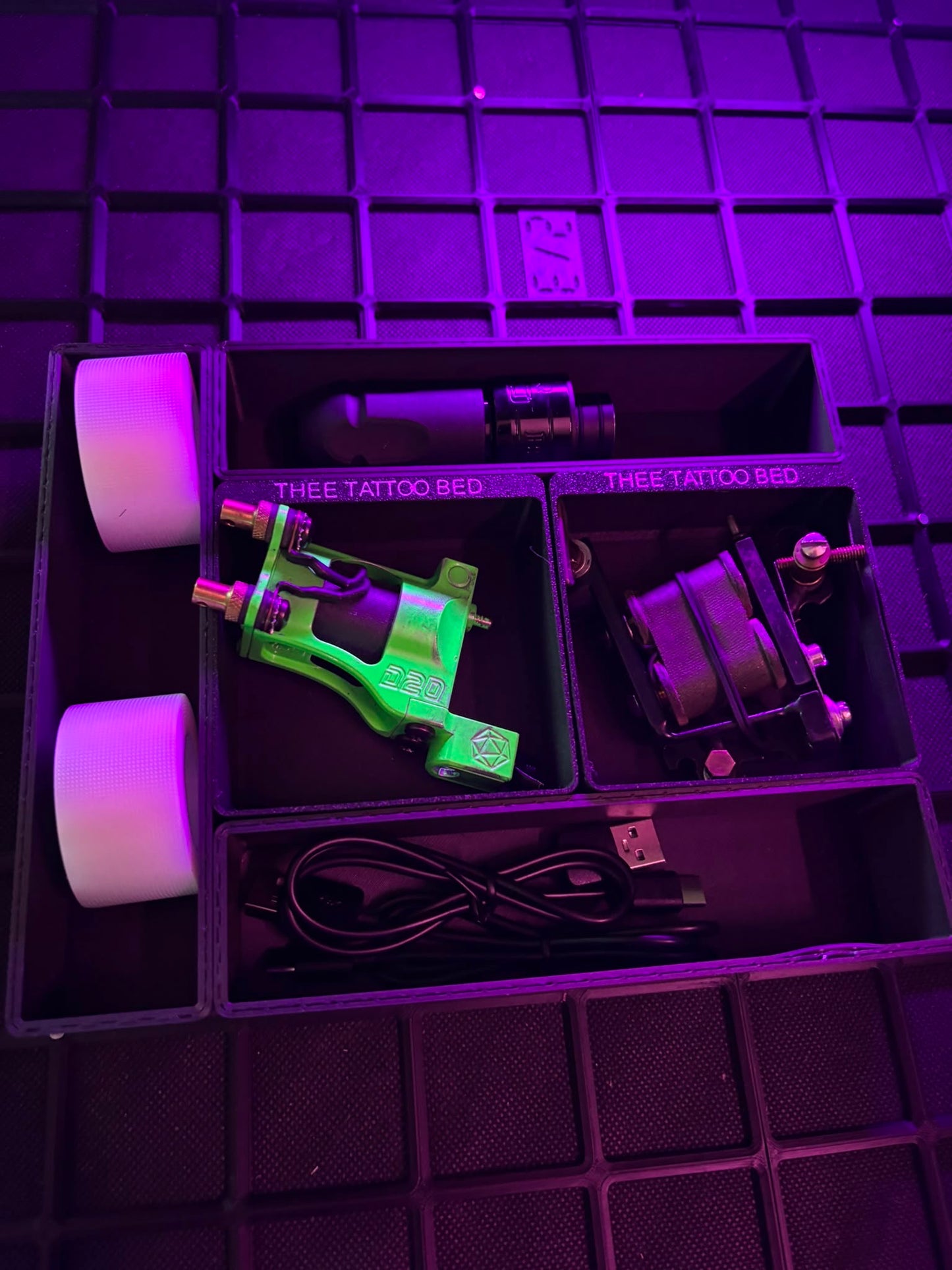 GRID STORAGE PANEL - LED - 5 BOXES (Customised)